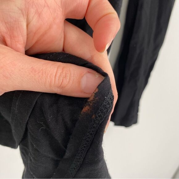 Women’s Open Front Long Sleeve Eyelet Back Thin Cardigan size S - Picture 5 of 6